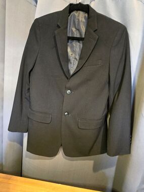 CHAPS Black Jacket Suit Blazer, Boys Size 16R